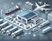 DALL·E-2025-01-16-23.06.23-A-modern-logistics-infographic-showcasing-supply-chain-management-transportation-and-warehouse-operations.-The-design-includes-trucks-cargo-ships